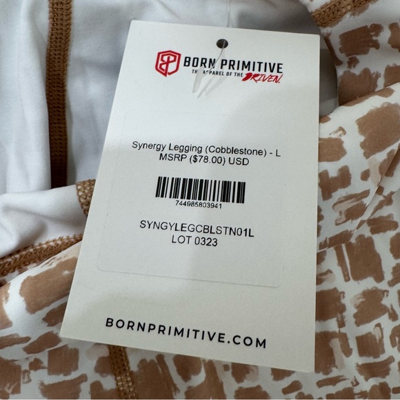 NWT Born Primitive Synergy Legging Cobblestone Women's Large - Picture 9 of 15